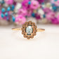Bague Halo Azura