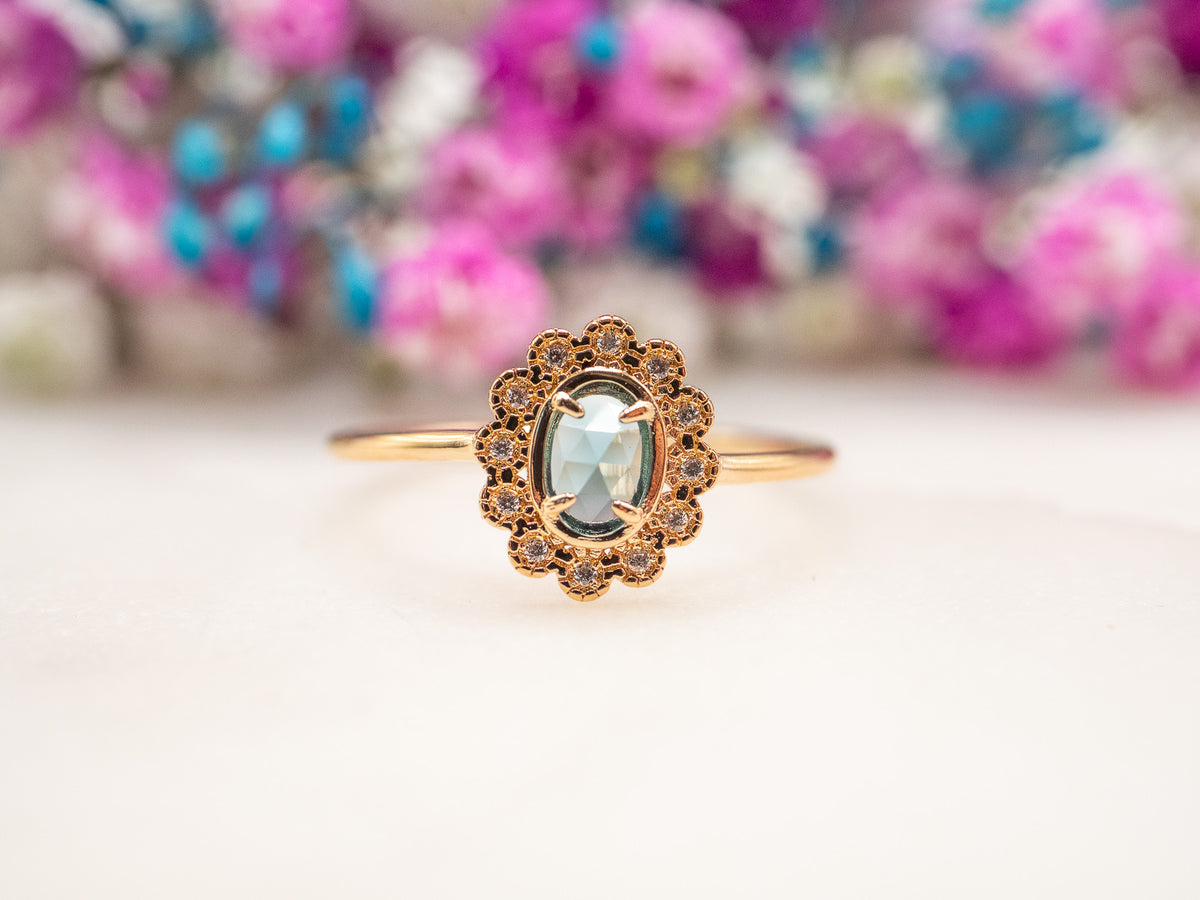 Bague Halo Azura