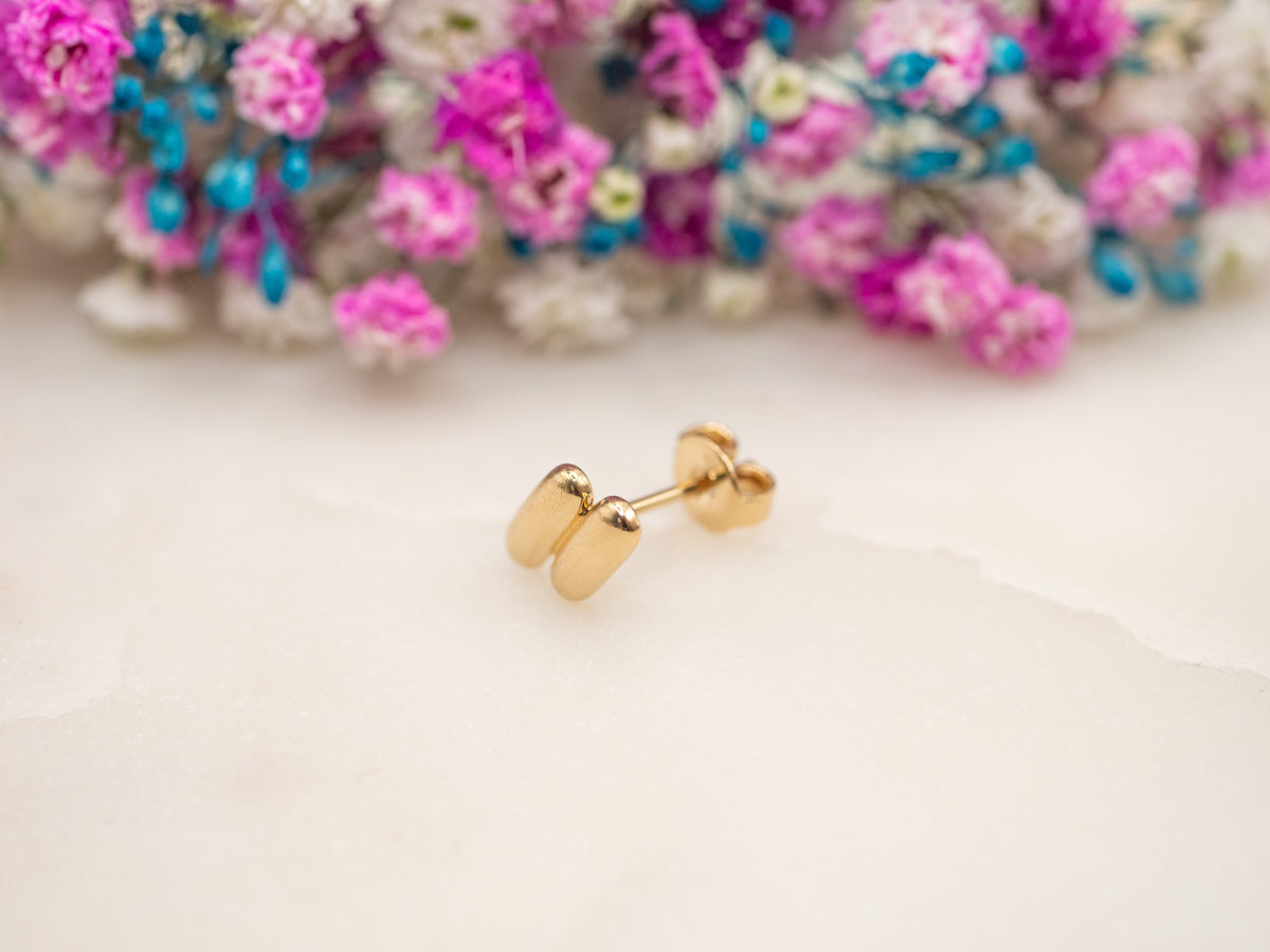 Boucle d'oreille unique Étreinte Seluna