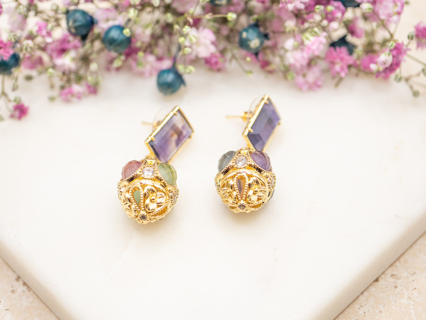 Boucles d'oreilles Gloire Royale