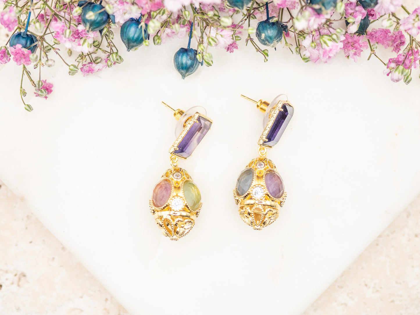 Boucles d'oreilles Gloire Royale