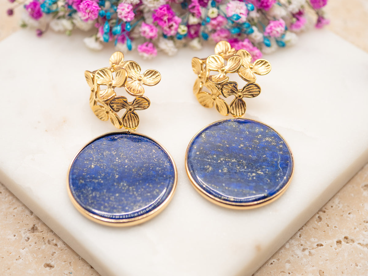 Boucles d'oreilles Éclat Lapis