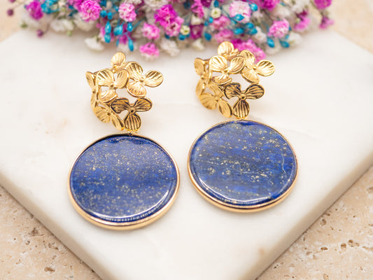 Boucles d'oreilles Éclat Lapis