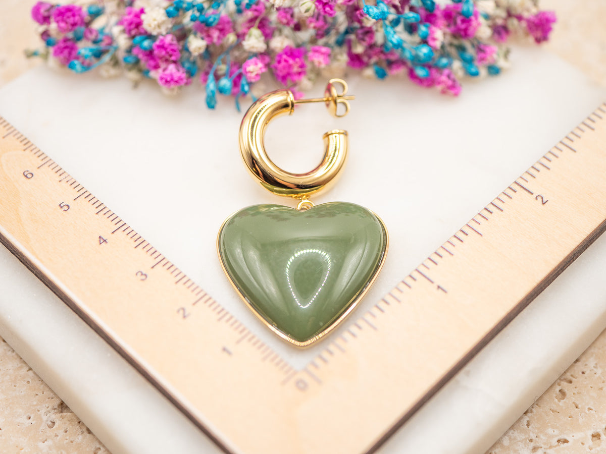 Boucles d'oreilles Cœur Avelis