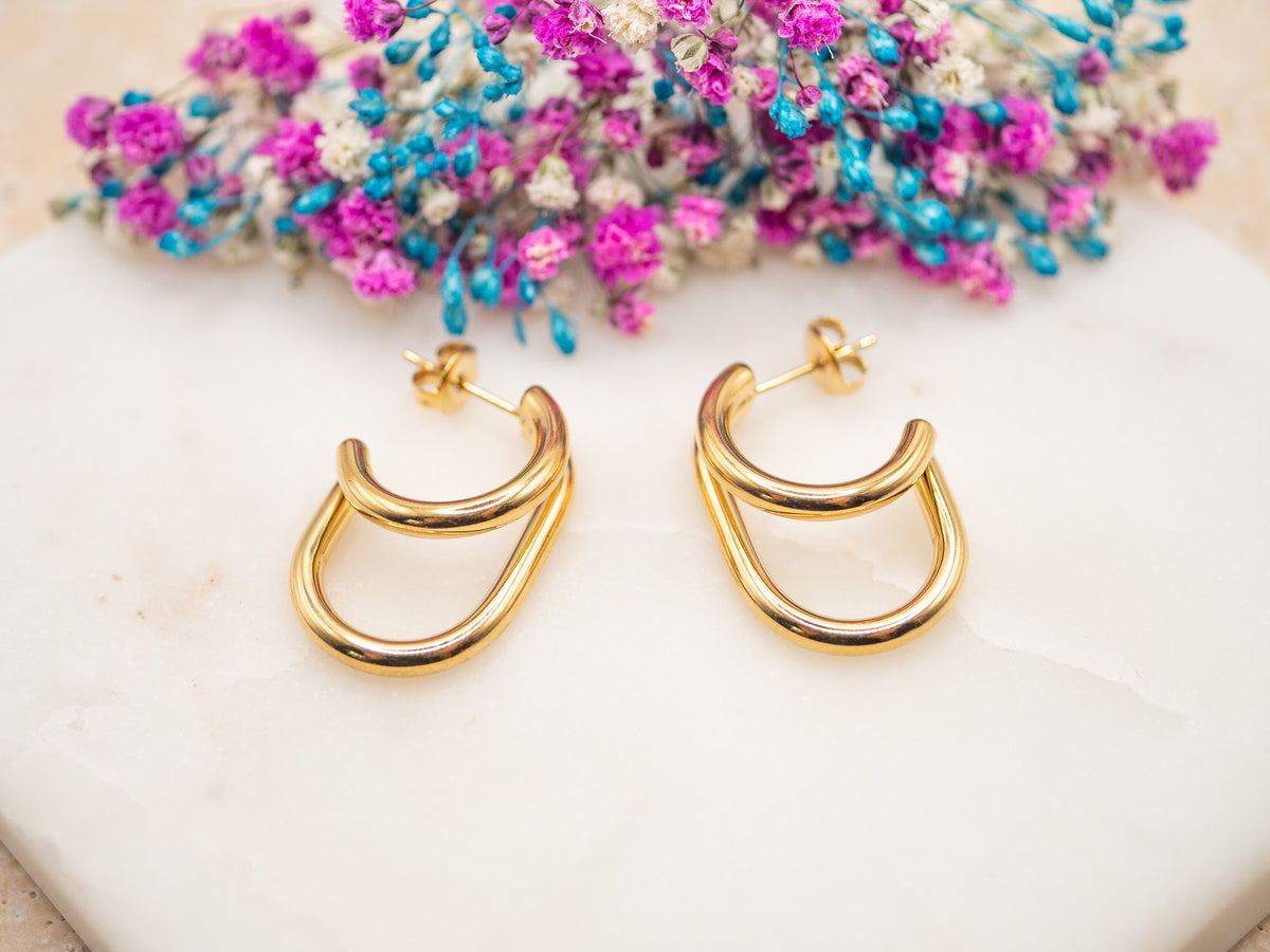 Boucles d'oreilles Courbe Luniva