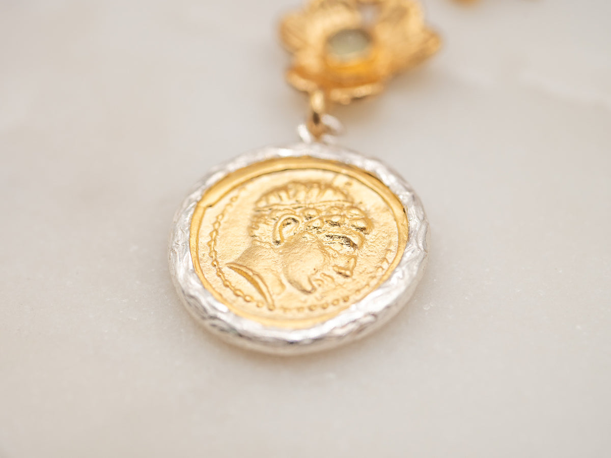 Boucles d'oreilles Médaille Sorevia