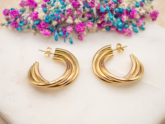 Boucles d'oreilles Courbe Oléna