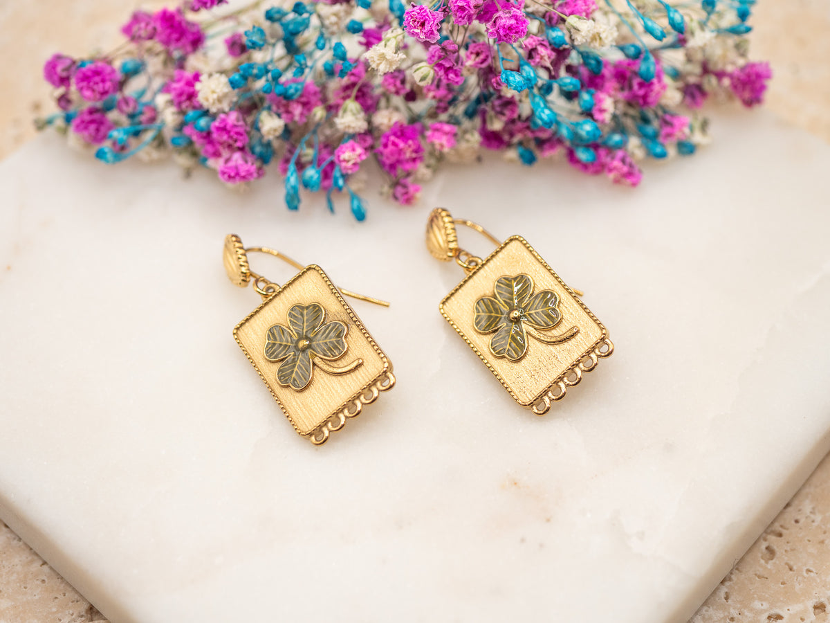 Boucles d'oreilles Trèfle Virela