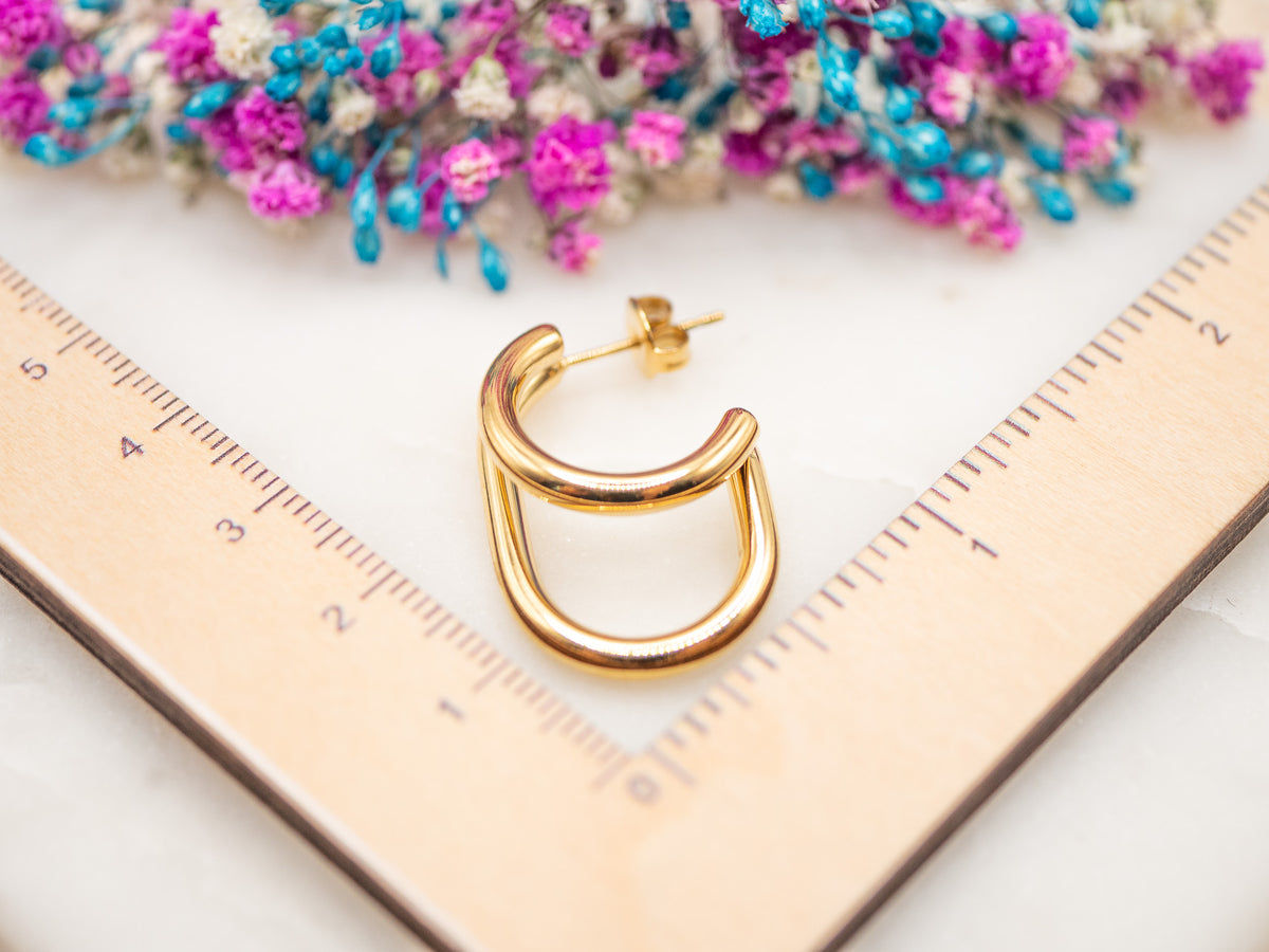 Boucles d'oreilles Courbe Luniva