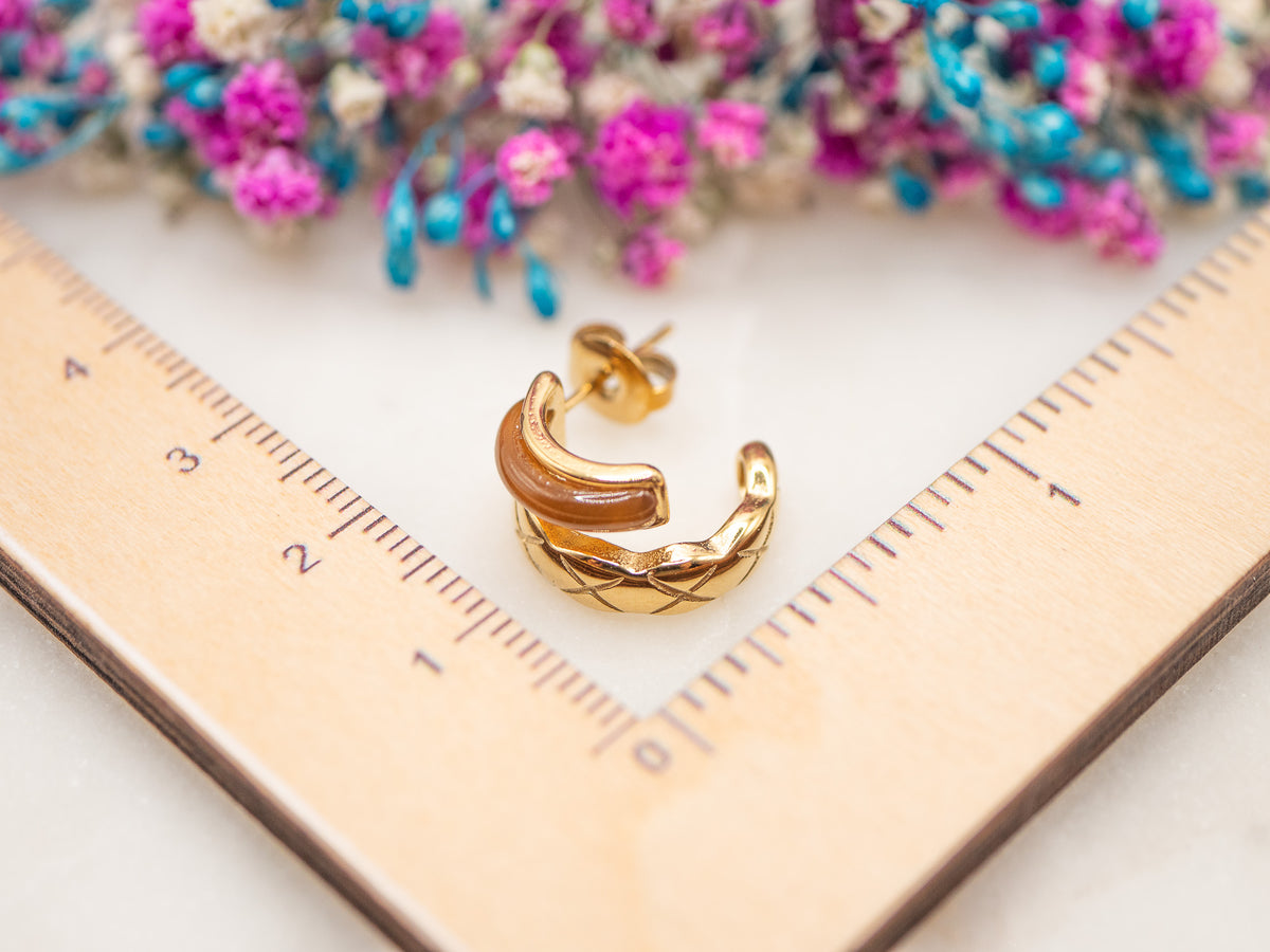 Boucles d'oreilles Étreinte Vayana