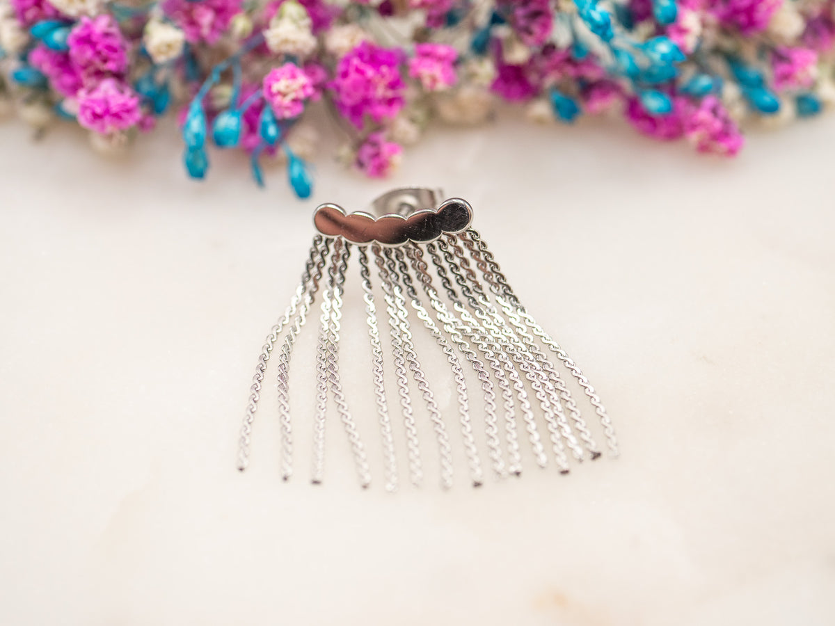 Boucle d'oreille unique Pluie Alvara