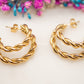 Boucles d'oreilles Tresse Isava