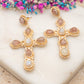 Boucles d'oreilles Croix Seloria