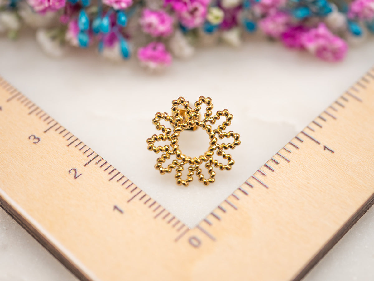 Boucles d'oreilles Rosalia Torsade