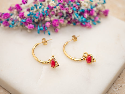 Boucles d'oreilles Flamme Ruvina