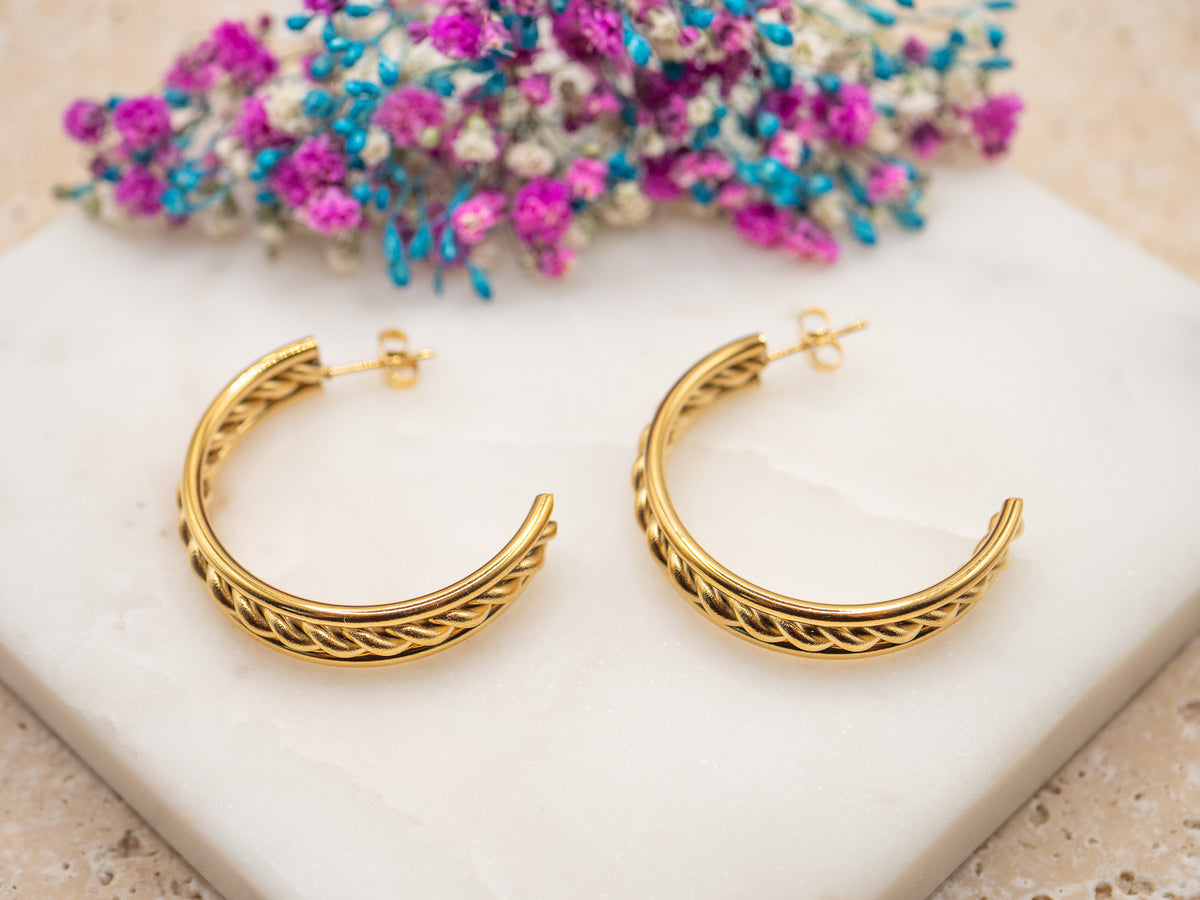 Boucles d'oreilles Torsade Auralia
