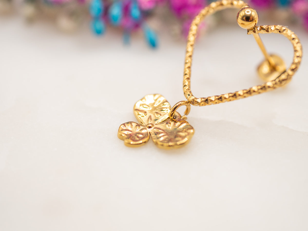 Boucles d'oreilles Cœur Elaria