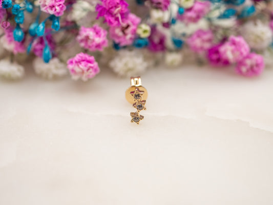 Boucle d'oreille unique Étoile Caléa