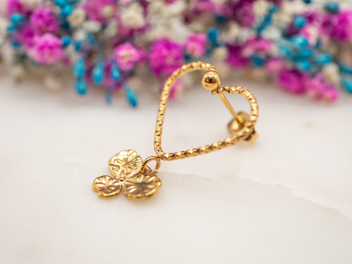 Boucles d'oreilles Cœur Elaria