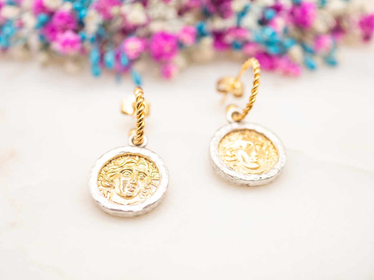 Boucles d'oreilles Médaillon Etruvia