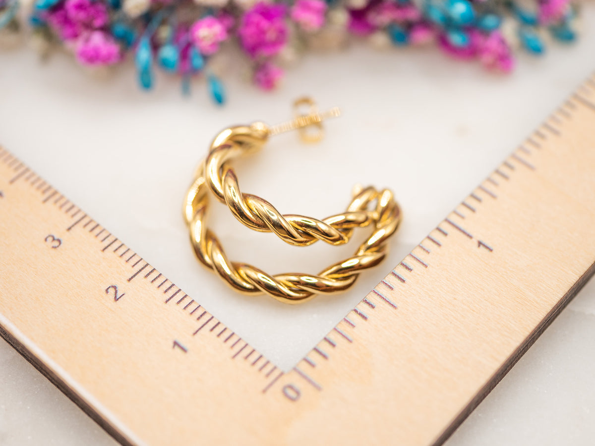Boucles d'oreilles Tresse Isava