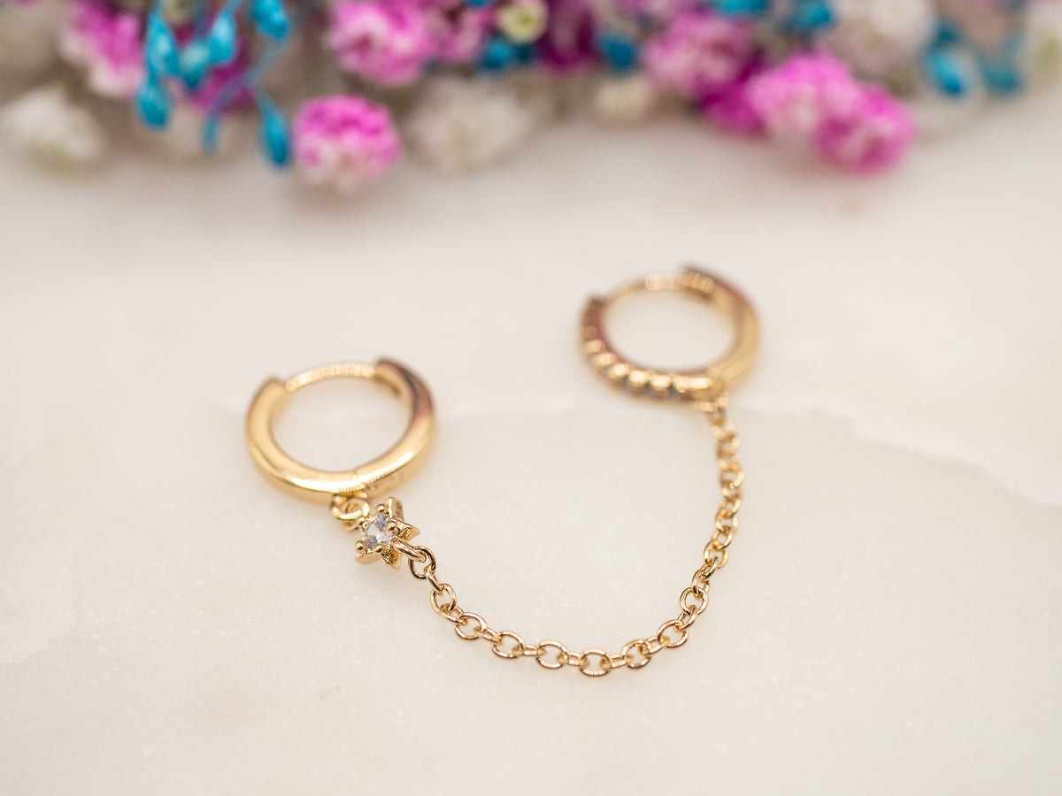 Boucle d'oreille unique Lien Nuvéa