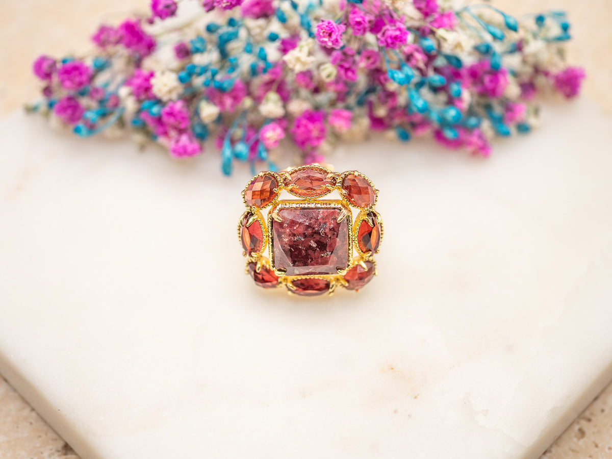 Bague Grenat Serenza