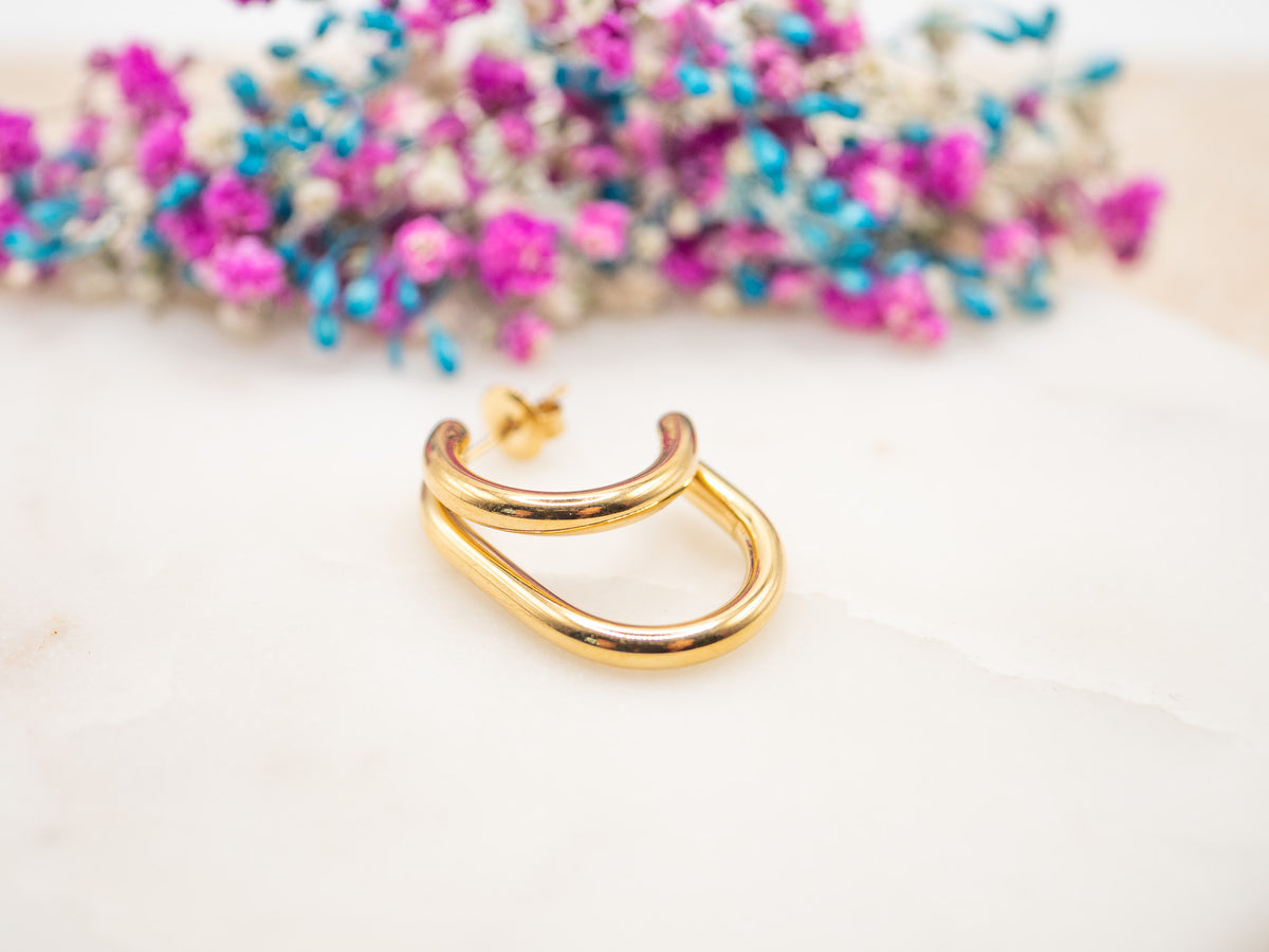 Boucles d'oreilles Courbe Luniva
