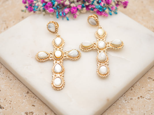 Boucles d'oreilles Croix Ilaria