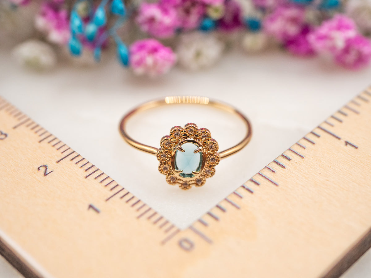 Bague Halo Azura